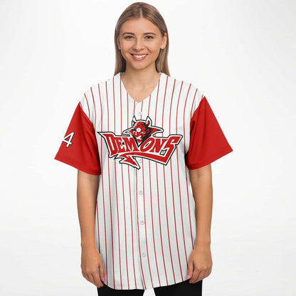 Coach Hanzel Demons Baseball Jersey - Home