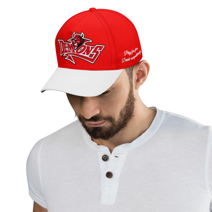 White Brim Demons Baseball Walk Out Cap