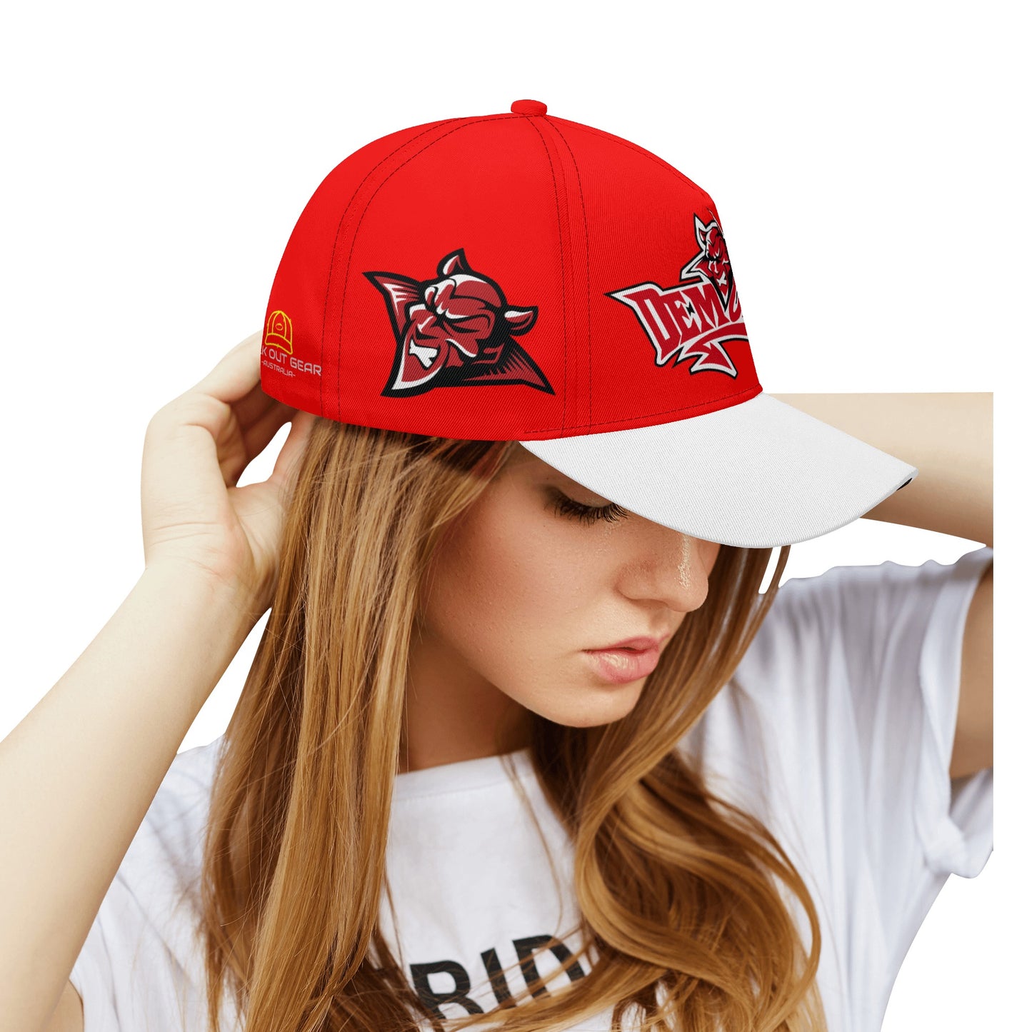 White Brim Demons Baseball Walk Out Cap