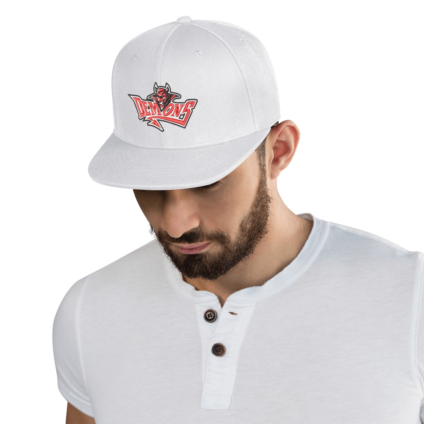 Demons Cotton Logo Pop Demons Baseball Snap Back