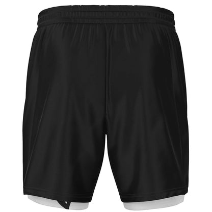 Stooge Training-Walkout  Men's 2-in-1 Shorts Black