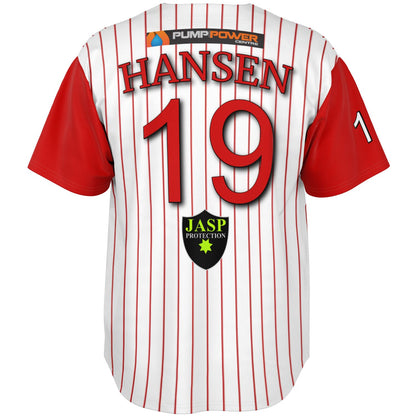 Jason Hansen #19 Demons Baseball Jersey - Home