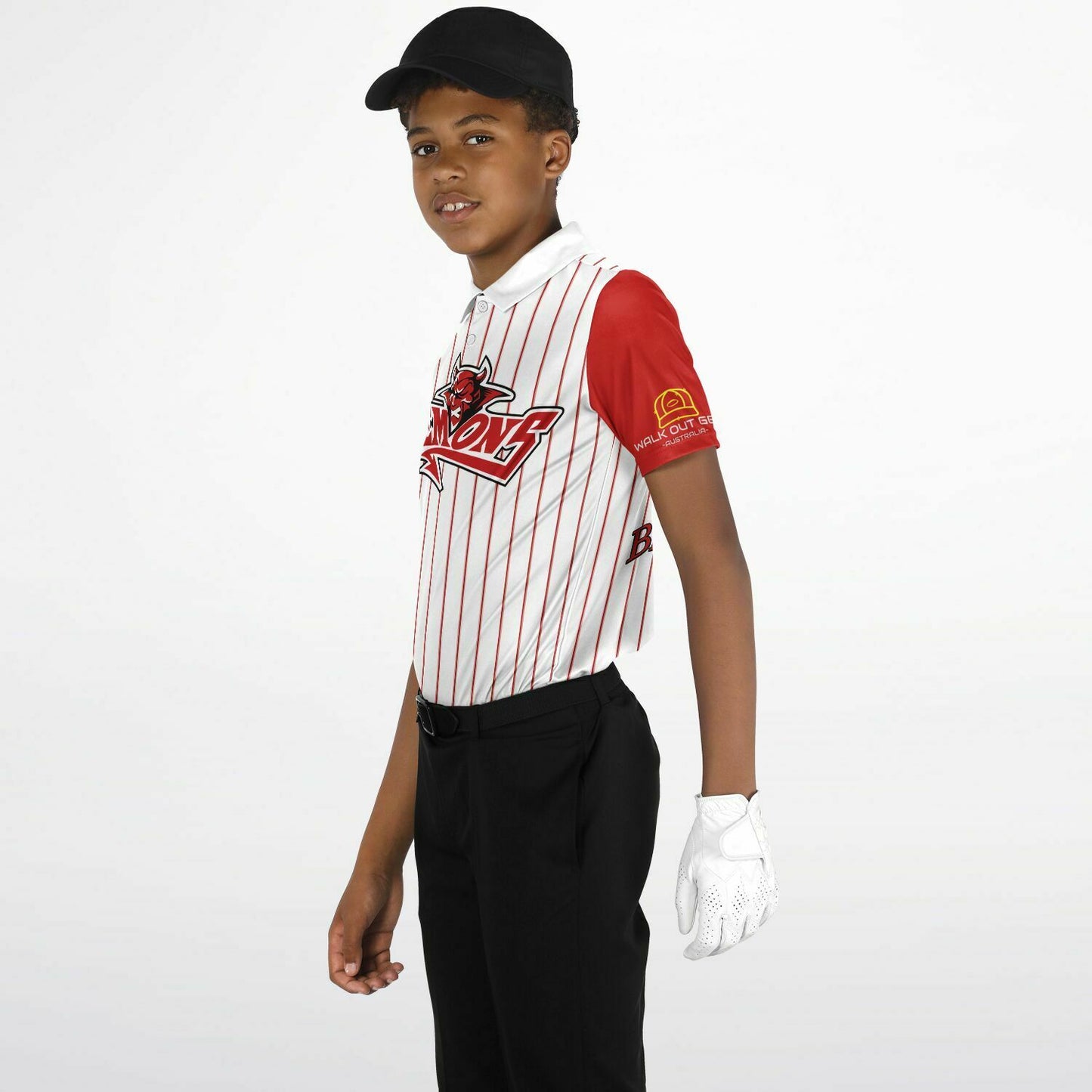 Logan McGargill #00 Demons Youth Polo Jersey XS-6/8 to XL-18/20