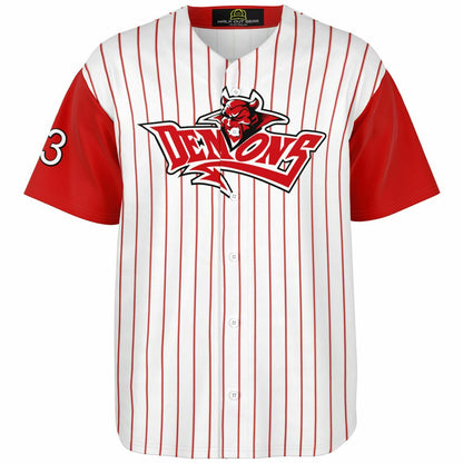 Steve Hodder #33 Demons Baseball Jersey - Home