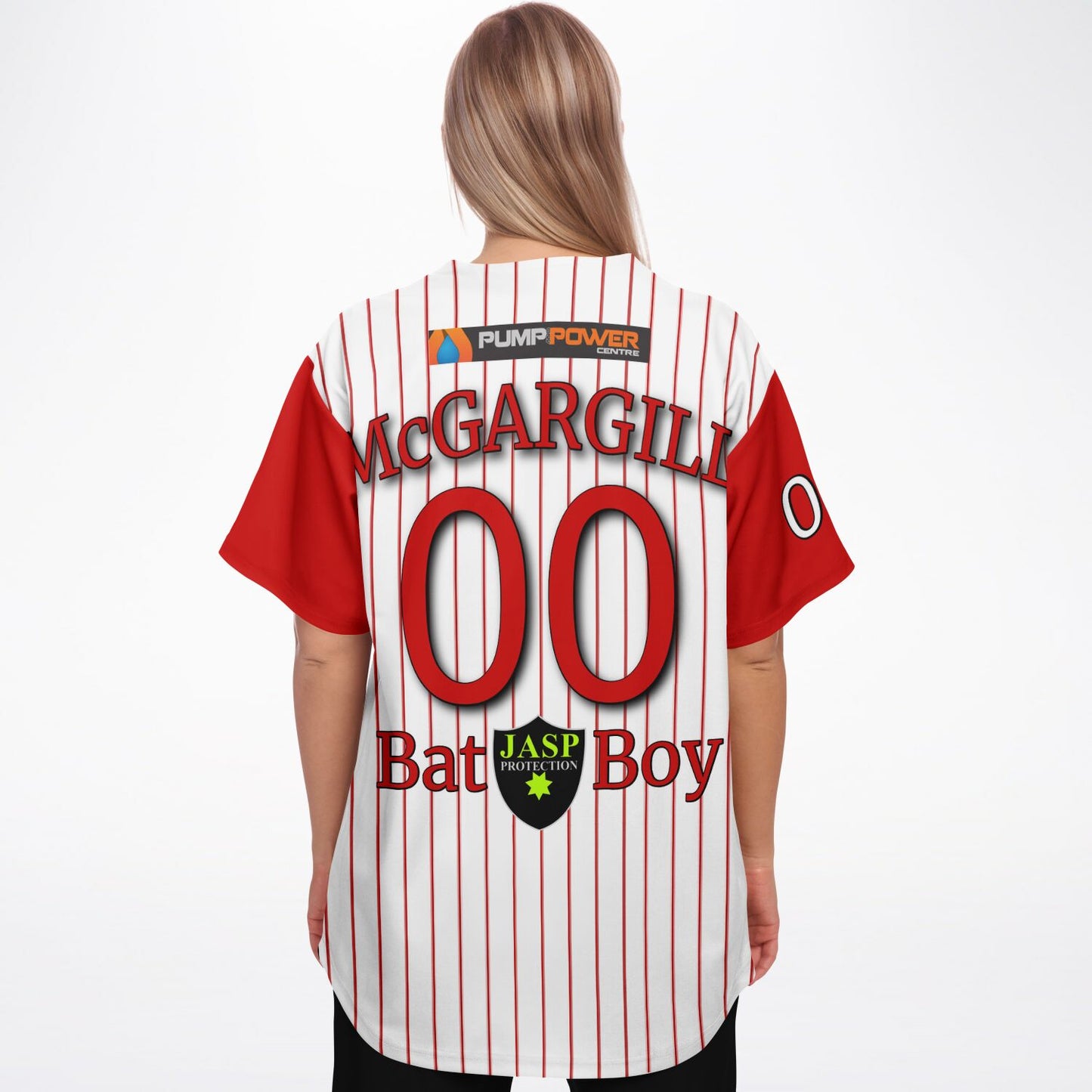 Logan McGargill #00 Demons Bat Boy Baseball Jersey - Home