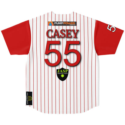 Casey #55 Demons Baseball Jersey - Home