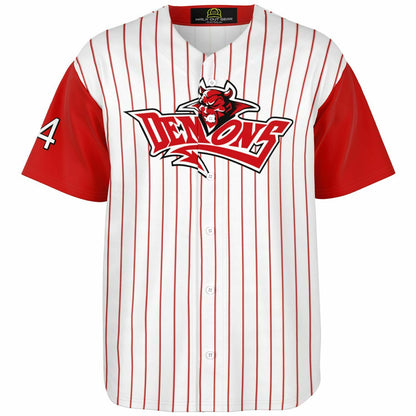 Coach Hanzel Demons Baseball Jersey - Home