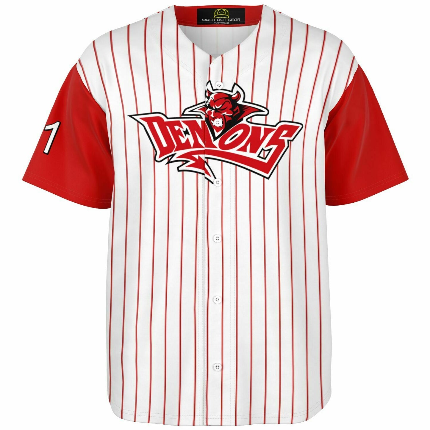 Jet Hansen #11 Demons Baseball Jersey - Home