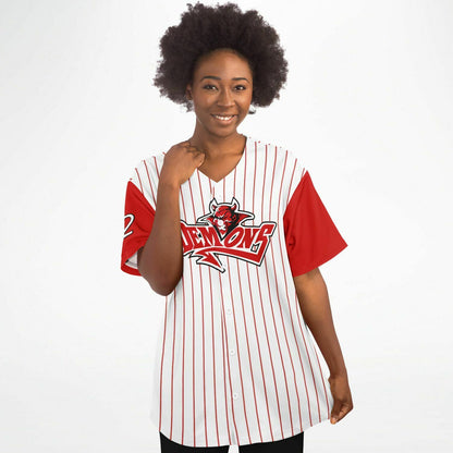 Ange Clarke #22 Demons Baseball Jersey - Home