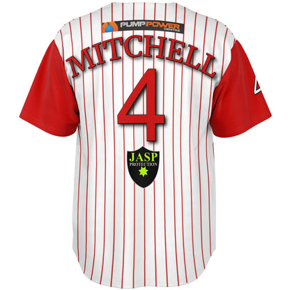 Nathan Mitchell #4 Demons Baseball Jersey - Home