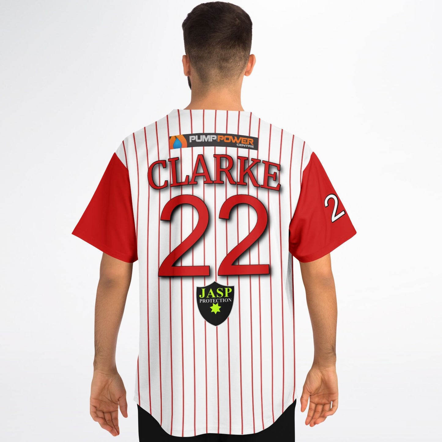 Ange Clarke #22 Demons Baseball Jersey - Home