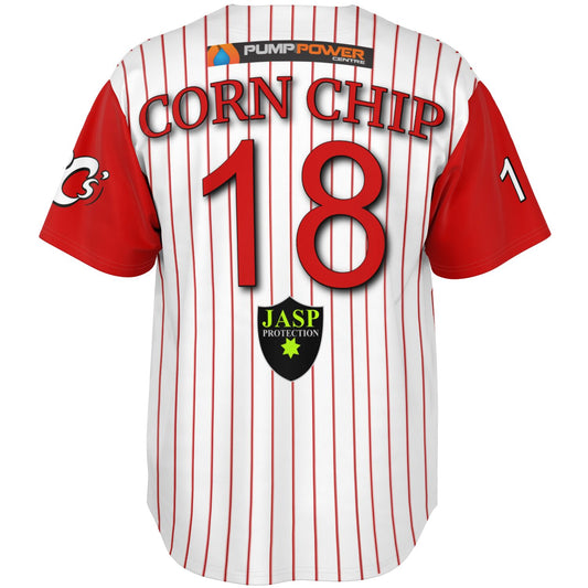 Corn Chip Clarke #18 Demons Baseball Jersey - Home