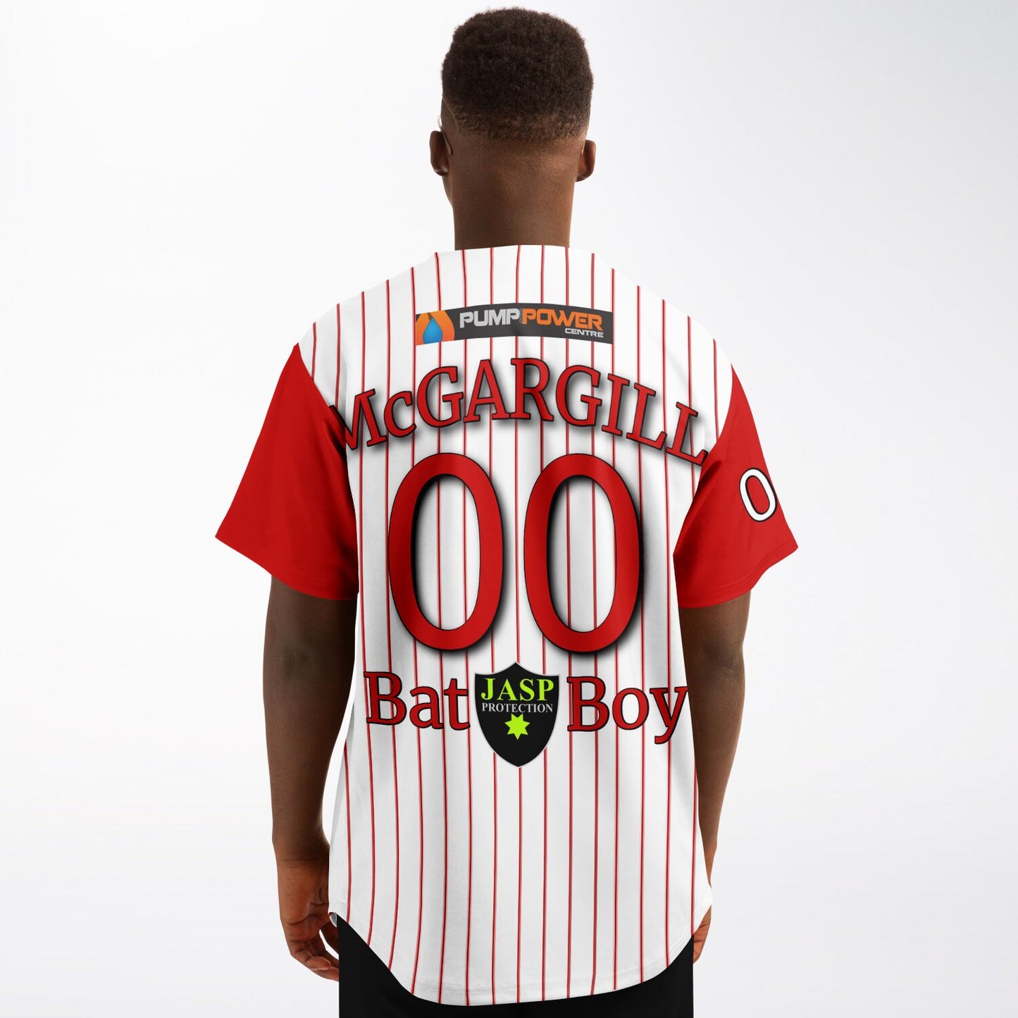 Logan McGargill #00 Demons Bat Boy Baseball Jersey - Home