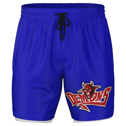 Demons Baseball Men's 2-in-1 Training Shorts