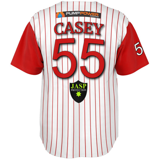 Casey #55 Demons Baseball Jersey - Home