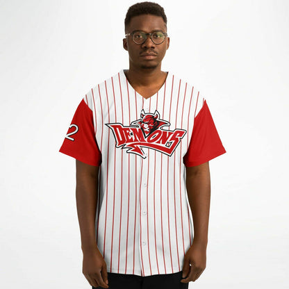 Ange Clarke #22 Demons Baseball Jersey - Home