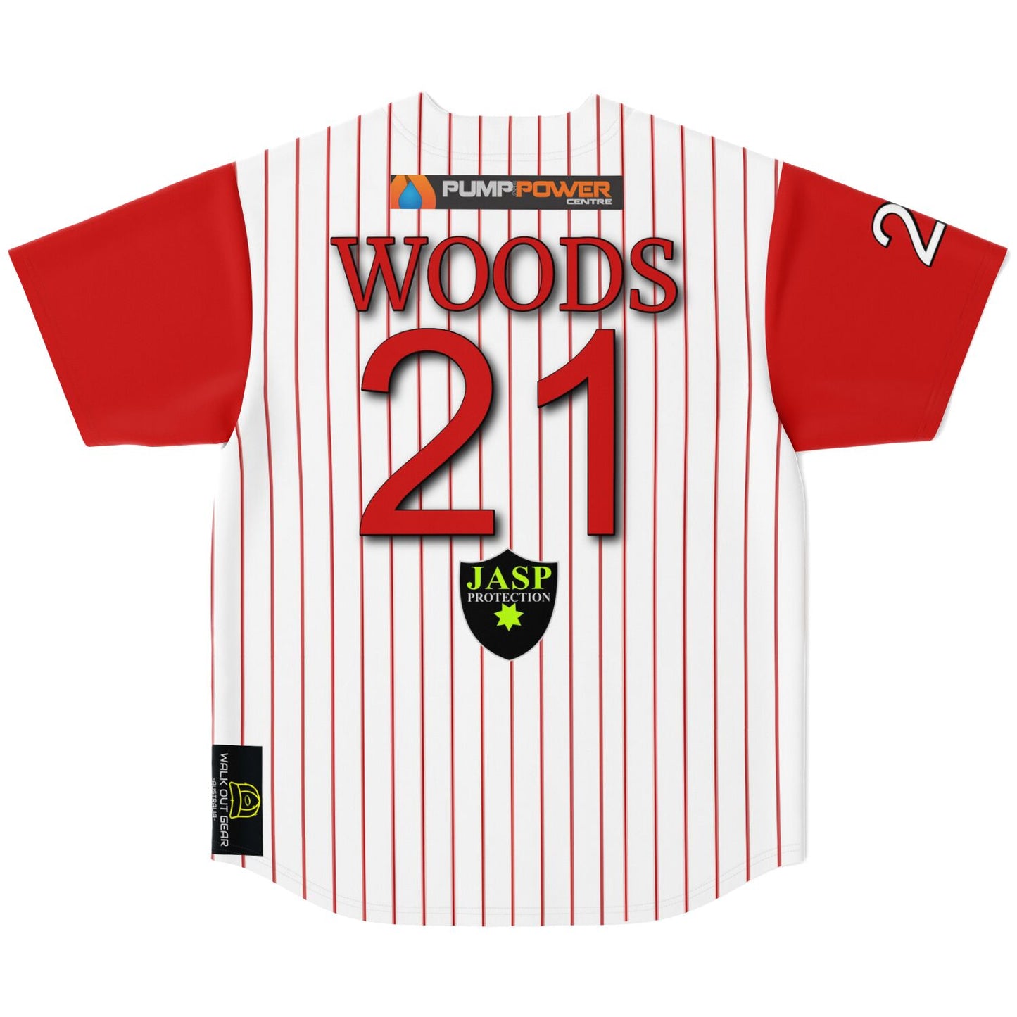 TJ Woods #21 Demons Baseball Jersey - Home