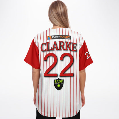 Ange Clarke #22 Demons Baseball Jersey - Home