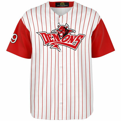 Jason Hansen #19 Demons Baseball Jersey - Home