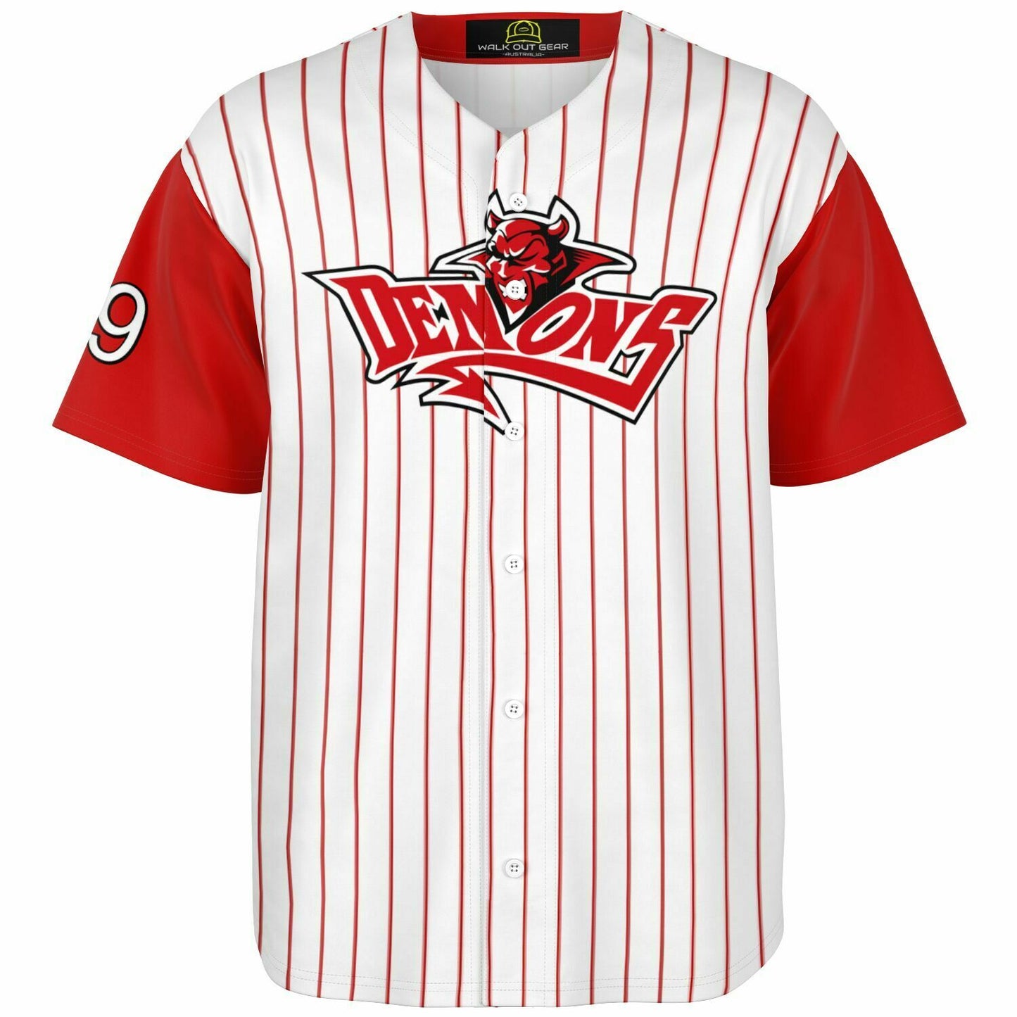 Luke Thomas #99 Demons Baseball Jersey - Home