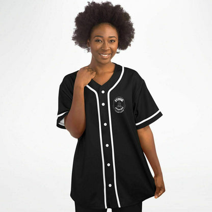 Stooge Adventures Baseball Jersey Black with White Trim