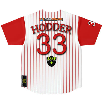 Steve Hodder #33 Demons Baseball Jersey - Home