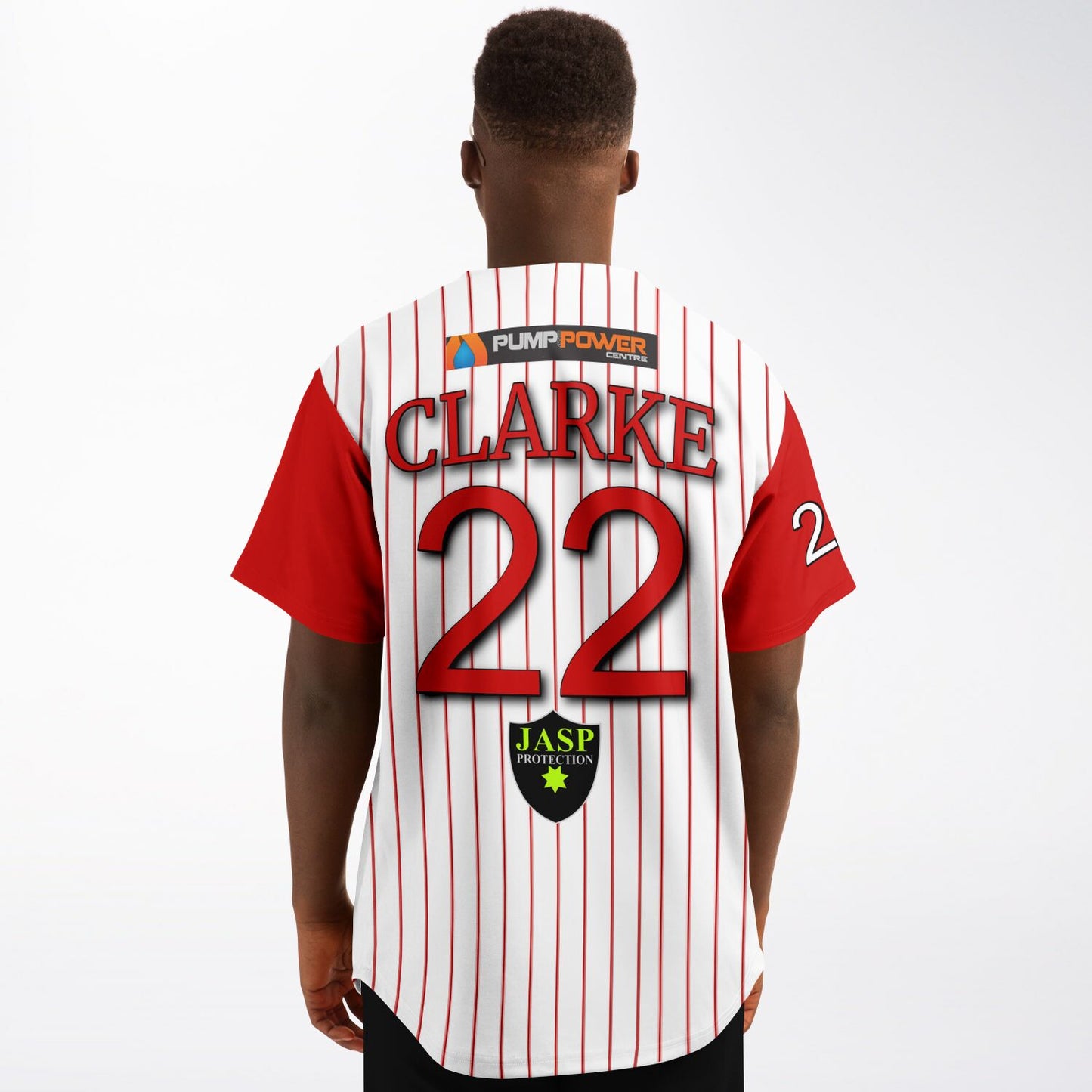 Ange Clarke #22 Demons Baseball Jersey - Home