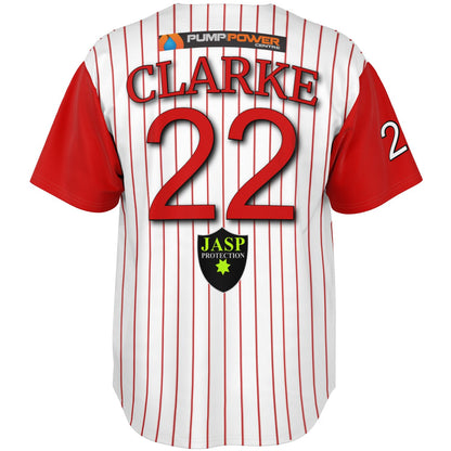 Ange Clarke #22 Demons Baseball Jersey - Home