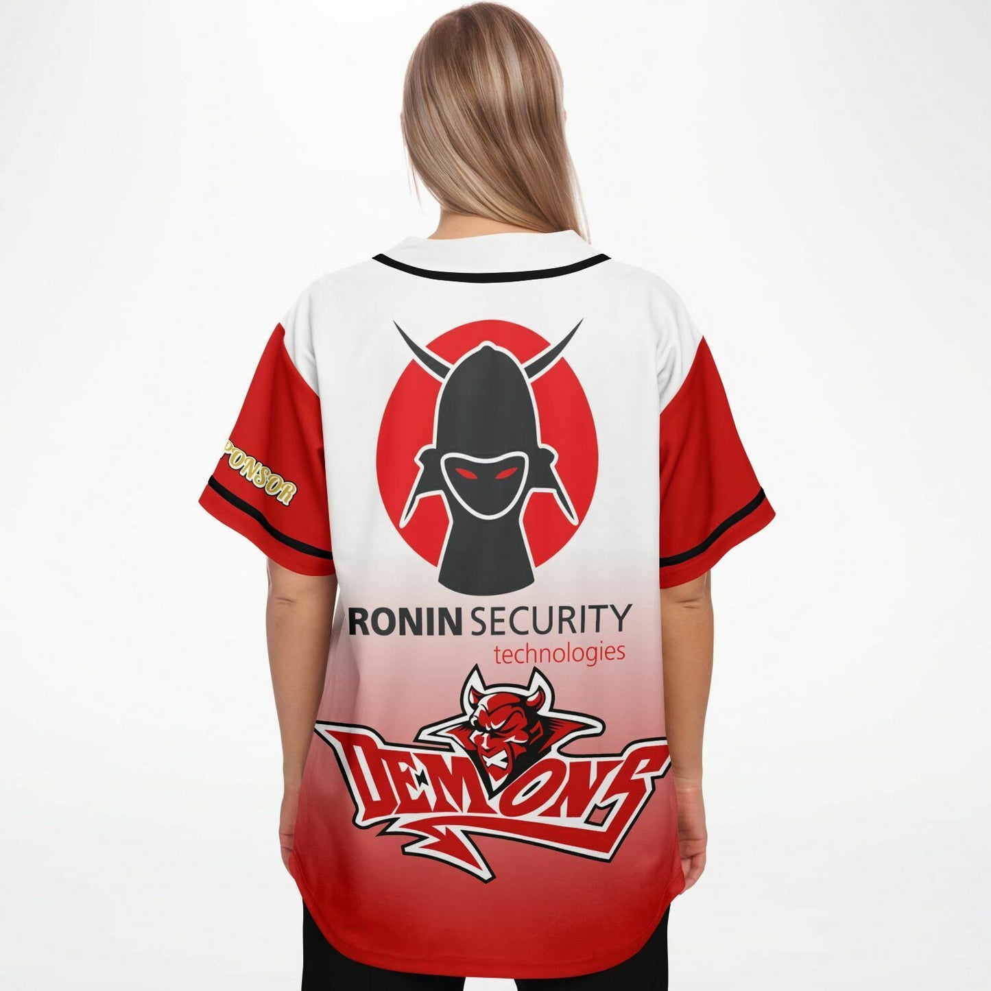 Ronin Demons Baseball Gold Sponsor Jersey