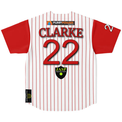 Ange Clarke #22 Demons Baseball Jersey - Home