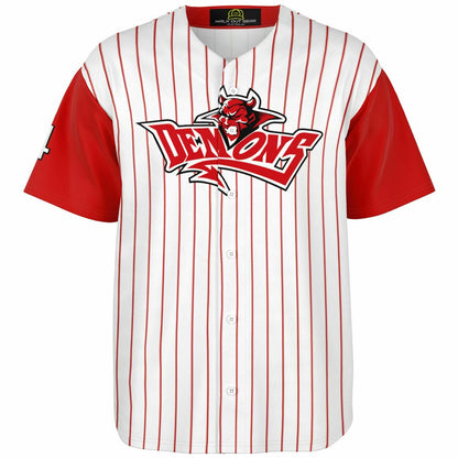 Nathan Mitchell #4 Demons Baseball Jersey - Home