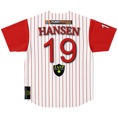 Jason Hansen #19 Demons Baseball Jersey - Home