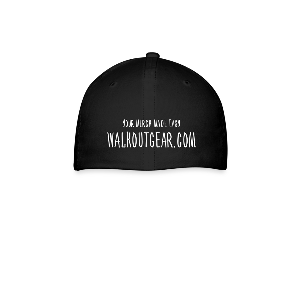 Walk Out Gear Fitted Baseball Cap - black